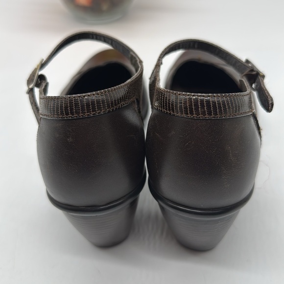 Dansko Brown Chunky Heel Mary Jane Sandals Size EU 38 DAN8235D - Picture 3 of 7